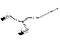Borla - Borla 140595CB S-Type Cat-Back Exhaust Dual Rear Exit for 15-21 WRX 2.0/2.5L - Image 1