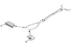 Borla - Borla 140526 S-Type Cat-Back Exhaust Single Split Rear Exit for 14-15 Camaro LS - Image 1