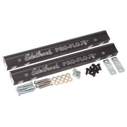 Edelbrock - Edelbrock 3627 Fuel Rail Kit for Small-Block Chevy -6 AN Black Finish - Image 1
