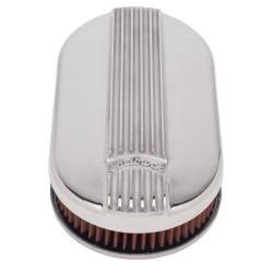 Edelbrock - Edelbrock 4115 Classic Polished Small Oval Air Cleaner for Single 4-Bbl Carb - Image 2