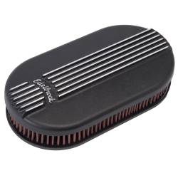 Edelbrock - Edelbrock 41153 Classic Black Small Oval Cast Air Cleaner for Single 4-Bbl Carb - Image 1
