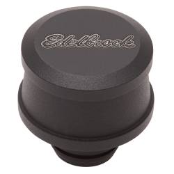 Edelbrock - Edelbrock 42133 Push-in Round Billet Aluminum Breather Black - Image 1