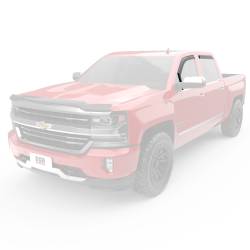 EGR - EGR 571775 Fr/Rr In-Channel Window Visors Black 14-18 Silverado/Sierra Crew - Image 2