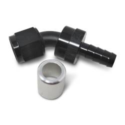 Russell - Russell 610593 ProClassic Crimp On Hose End 45-DEG End Black/Clear -10AN - Image 2