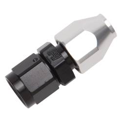 Russell - Russell 639203 6AN Female Swivel To 3/8" Line Alum. Fuel Line Adapt Black/Silver - Image 1