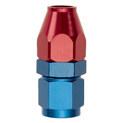 Russell - Russell 639220 8AN Female Swivel To 1/2" Line Alum. Fuel Line Adapter w/Red/Blue - Image 1