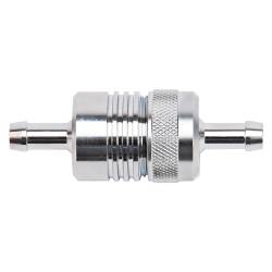 Russell - Russell 645060 3" Length 1-1/8" O.D. 5/16" In/Out Alum Street Fuel Filter Chrome - Image 1