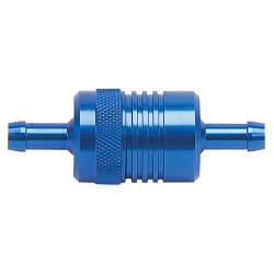 Russell - Russell 645080 3" Length 1-1/8" O.D. 5/16" In/Out Alum. Street Fuel Filter Blue - Image 1