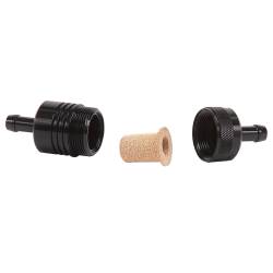 Russell - Russell 645090 3" Length 1-1/8" O.D. 5/16" In/Out Alum. Street Fuel Filter Black - Image 2