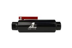 Aeromotive Fuel System - Aeromotive 12331 Shutoff Valve Fuel Filter 100 Micron ORB-10 Black - Image 1