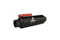 Aeromotive Fuel System - Aeromotive 12331 Shutoff Valve Fuel Filter 100 Micron ORB-10 Black - Image 2
