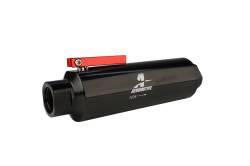 Aeromotive Fuel System - Aeromotive 12332 Shutoff Valve Fuel Filter 100 Micron ORB-12 Black - Image 2