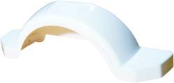 Fulton - Fulton 508574 Plastic Trailer Fender for 14" Tire White 43.4x9.7x12.75 - Image 2