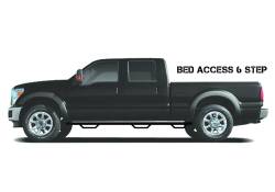 N-Fab - N-Fab F99100QC-6 Nerf Steps Gloss Black for 99-15 Ford F250 Super Duty - Image 2