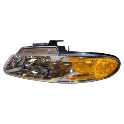 Crown Automotive Jeep Replacement - Crown 4857041 Left Headlight Assembly for 96-99 Caravan Voyager Town & Country - Image 1
