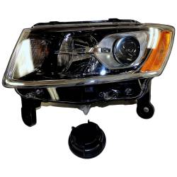 Crown Automotive Jeep Replacement - Crown 68110997AD Left Halogen Headlight for 14-15 Jeep Grand Cherokee WK2 - Image 2