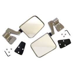 Crown Automotive Jeep Replacement - Crown Automotive 82200834CK Chrome Mirror Kit for 87-06 Jeep Wrangler YJ/TJ - Image 1