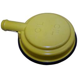 Crown Automotive Jeep Replacement - Crown J3220248 Yellow Plastic Oil Filler Cap for 71-91 Jeep 5.0L 5.9L - Image 2
