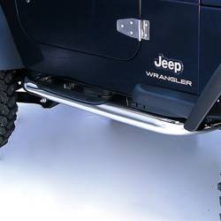 Outland Automotive - Outland 11593.04 3" Round Tube Side Steps Stainless Steel for Wrangler TJ - Image 1