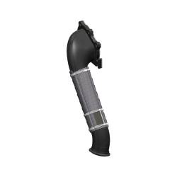 MBRP Exhaust - MBRP GMCA425 Blk Steel 3" Armor Lite Downpipe 01-04 Silverado/Sierra 2500HD/3500 - Image 1