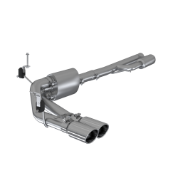 MBRP Exhaust - MBRP S5092AL AL 3" Cat-Back Pre-Axle Dual Exit w/Muffler 19-26 Silv/Sierra 1500 - Image 1