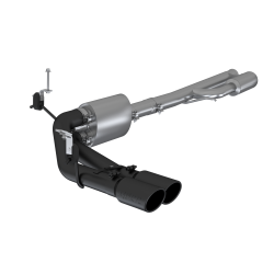 MBRP Exhaust - MBRP S5092BLK Blk 3" Cat-Back Pre-Axle Dual Exit w/Muffler 19-26 Silv/Srra 1500 - Image 1