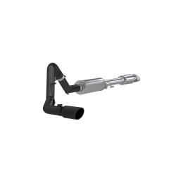 MBRP Exhaust - MBRP Exhaust S5256BLK Blk 3" Cat-Back Single Side Exit w/Muffler 15-20 Ford F150 - Image 1