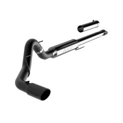 MBRP Exhaust - MBRP Exhaust S5259BLK Blk 4" Cat-Back Single Side Exit w/Muffler 15-20 Ford F150 - Image 1