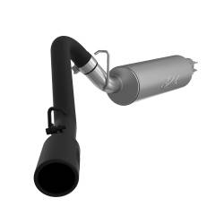 MBRP Exhaust - MBRP Exhaust S5512BLK Black 2.5" Cat-Back Single Side Exit for 97-99 Wrangler - Image 1