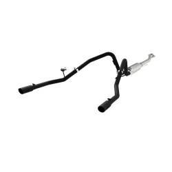 MBRP Exhaust - MBRP Exhaust S5240BLK Blk 3" Cat-Back 2.5" Dual Split Rear Exit 11-14 Ford F150 - Image 1
