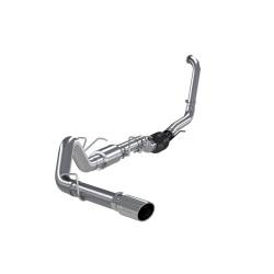 MBRP Exhaust - MBRP Exhaust S6212AL AL 4" Turbo Back One Side Exit w/Muffler 03-07 F250/F350 - Image 1