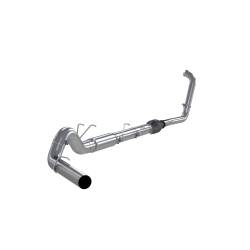 MBRP Exhaust - MBRP Exhaust S62340P AL 5" Turbo Back Single Side Exit w/Muffler 03-07 F250/350 - Image 1
