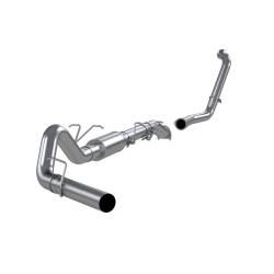 MBRP Exhaust - MBRP Exhaust S6206P AL 4" Turbo Back Single Side Exit w/Muffler 03-07 F250/F350 - Image 1