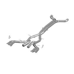 MBRP Exhaust - MBRP Exhaust S7033409 T409 3" Cat-Back Dual Rear Exit w/o Muffler 16-24 Camaro - Image 1