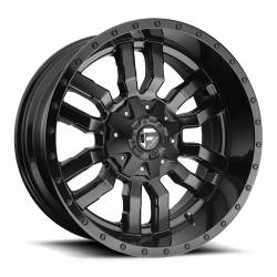 Fuel 1PC - Fuel Off Road D596 SLEDGE 17x9 5x4.5 5x5.0 1mm Matte Black/Black D59617902650 - Image 1