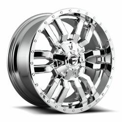 Fuel 1PC - Fuel Off Road D631 SLEDGE 20x10 5x5.5 5x150 -18mm Chrome D63120007047 - Image 1