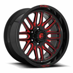 Fuel 1PC - Fuel Off Road D663 IGNITE 20x10 5x5.0 -18mm Gloss Black/Red D66320007347 - Image 1