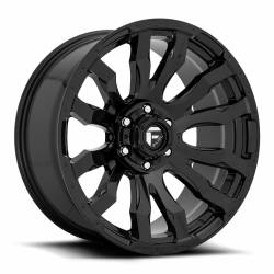 Fuel 1PC - Fuel Off Road D675 BLITZ 17x9 8x6.5 -12mm Gloss Black D67517908245 - Image 1