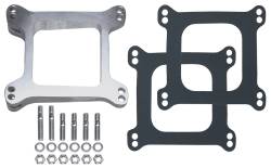 Trans-Dapt Performance - Trans-Dapt 2008 1.25" Holley/AFB 4BBL 8 Leveling Block Open Cast Alu Carb Spacer - Image 1