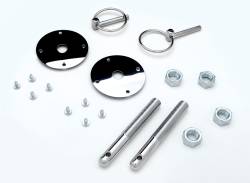 Trans-Dapt Performance - Trans-Dapt 4056 Flip Over Style Hood Pin Set 3/16" Pins 1 Pr Chrome - Image 1