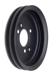 Trans-Dapt Performance - Trans-Dapt 8616 Asphalt Black Water Pump Pulley 2 Groove Short 65-68 Chevy BB - Image 1