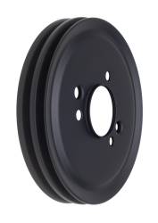 Trans-Dapt Performance - Trans-Dapt 8616 Asphalt Black Water Pump Pulley 2 Groove Short 65-68 Chevy BB - Image 2