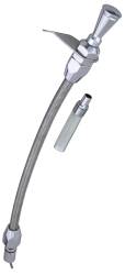 Trans-Dapt Performance - Trans-Dapt 8139 Alu. Trans. Dipstick 16.5"Braided Tube for PushIn Style GM TH400 - Image 1