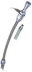 Trans-Dapt Performance - Trans-Dapt 8140 Alu. Trans. Dipsticks 14"Braided Tube for PushIn Style GM TH700R - Image 1