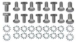 Trans-Dapt Performance - Trans-Dapt 9271 Chrome Oil Pan Bolt Set Chevy 283-350 or 90 V6 Olds Hex Head - Image 1