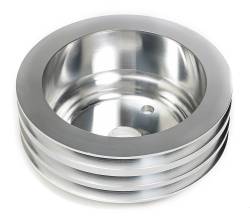 Trans-Dapt Performance - Trans-Dapt 9486 Crankshaft Pulley 3 Groove w/p Mach. Alu. Chevy 283-350 Long - Image 1