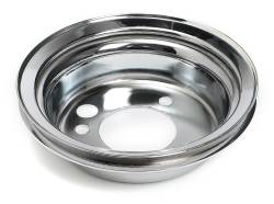 Trans-Dapt Performance - Trans-Dapt 9817 Chrome Crankshaft Pulley 2 Groove Chevy SB Gen IV Short - Image 1