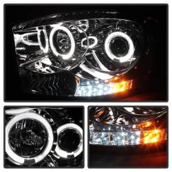 Spyder Auto - Spyder Auto 5010018 Halo Projector Headlights Chrome/Clear for Dodge Ram - Image 4