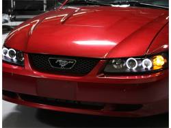 Spyder Auto - Spyder Auto 5010445 Black/Clear Halo Projector Headlights for 99-04 Ford Mustang - Image 5