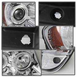 Spyder Auto - Spyder Auto 5011152 LED Halo Projector Headlights Chrome/Clear - Image 5